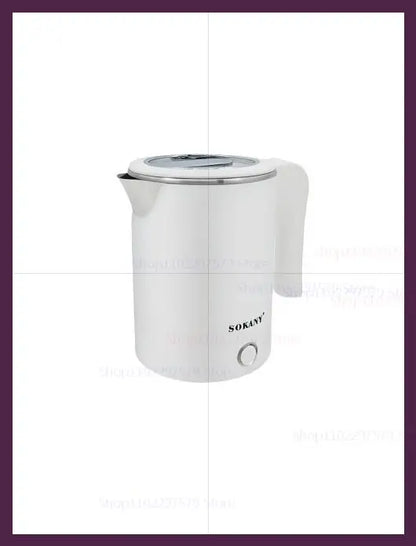 Portable 500ML Stainless Steel Electric Kettle – Travel Water Boiler Pot for Tea, Coffee, Hotel, Home &amp; Kitchen Use