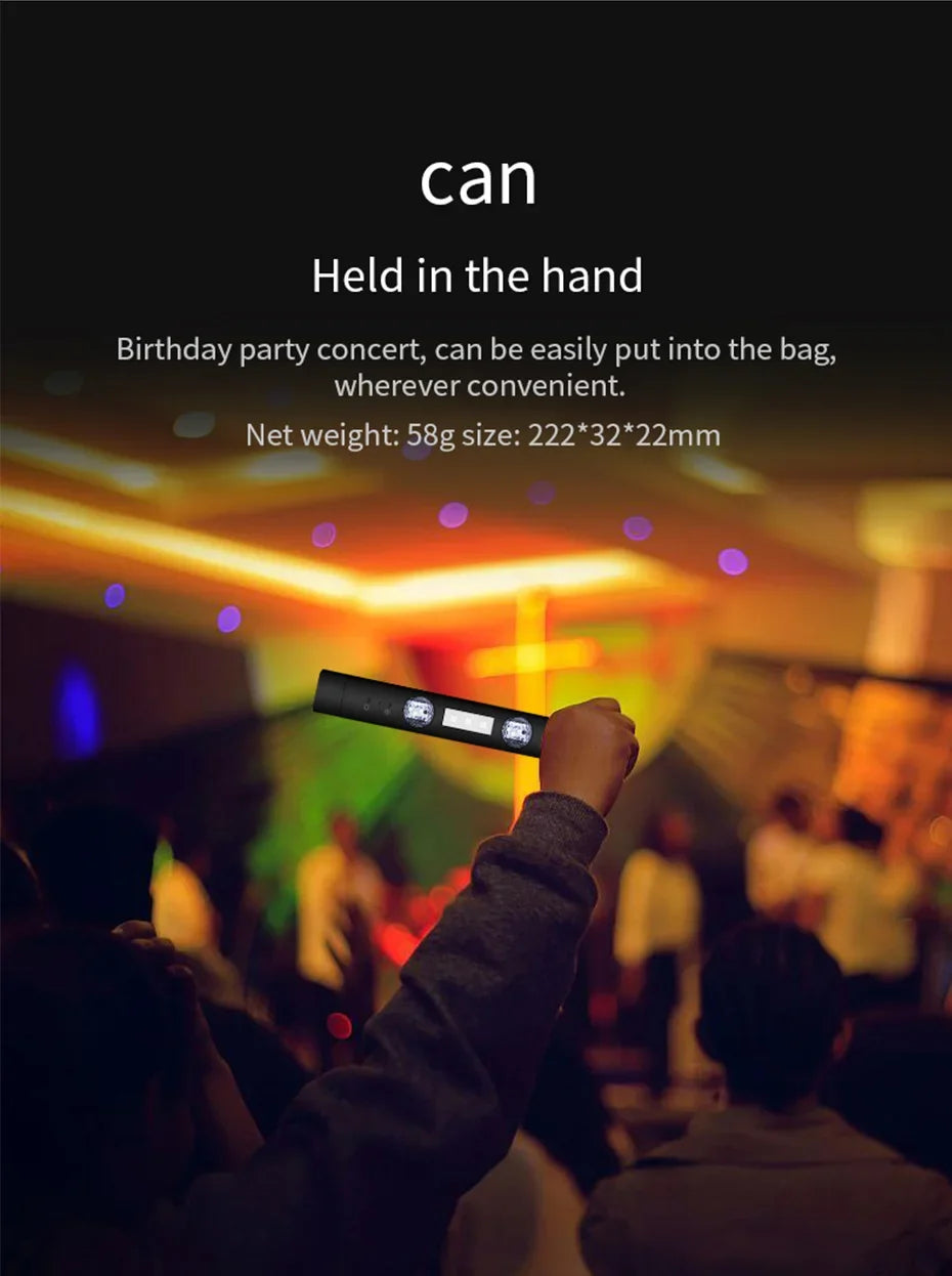 BLALION Wireless RGB LED Car Ambient Light – USB Rechargeable Star Projector with Voice Control for Interior &amp; Party Decoration