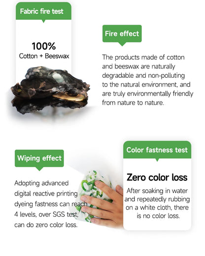 WEEDI Eco-Friendly Beeswax Food Wraps – Reusable, Plastic-Free Food Storage Alternative for Sustainable Living