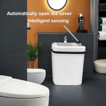 13L Smart Automatic Trash Can – Waterproof Touchless Sensor Waste Bin for Kitchen, Bathroom, Bedroom &amp; Living Room