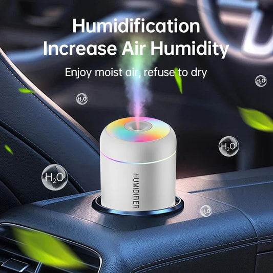 Mini USB Electric Air Humidifier 180ML with Aroma Diffuser, Essential Oil Purifier, and Aromatherapy Mist for Home and Bedroom