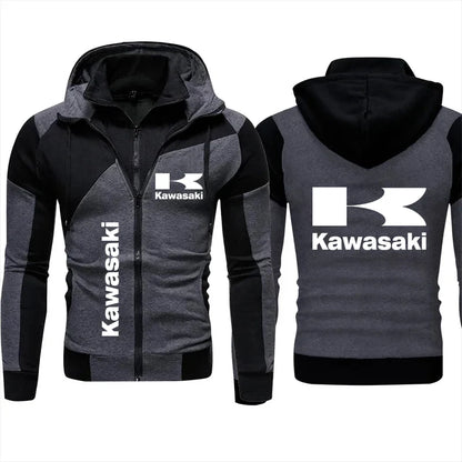 Kawasaki Racing Team Men’s Zip-Up Hoodie Spring/Autumn 2024 Fashion Sweatshirt & Women’s Sport Jacket Coats