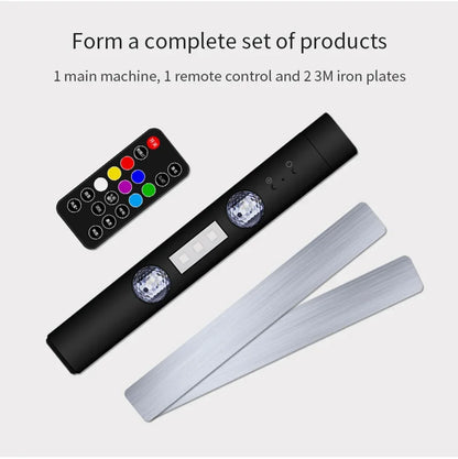 BLALION Wireless RGB LED Car Ambient Light – USB Rechargeable Star Projector with Voice Control for Interior &amp; Party Decoration