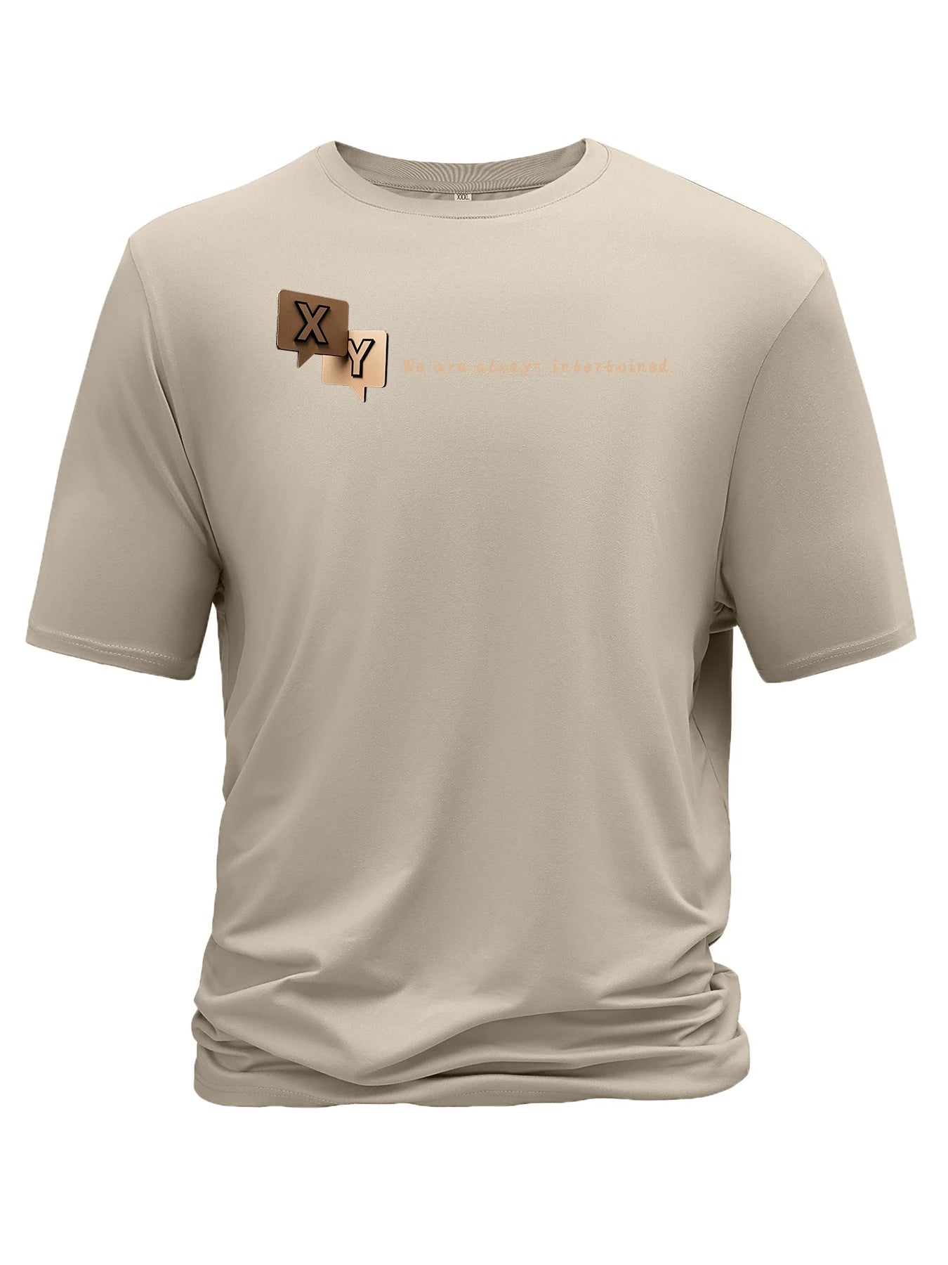 Men’s Summer Casual Crew Neck T-shirt with Unique Geometric Graphic Print — Short Sleeve Outdoor Top