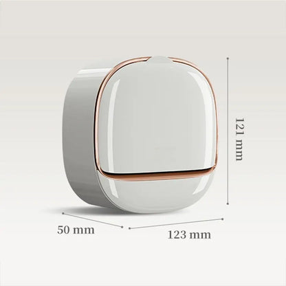 Punch-Free Wall-Mounted Soap Holder with Drainage Tray and Flip Cover – Bathroom Soap Storage Box