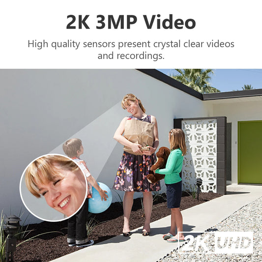 IMOU Video Doorbell 2S with Chime, Rechargeable 5000mAh Battery, Human Motion Detection, Two-Way Audio, Waterproof, Fully Wireless
