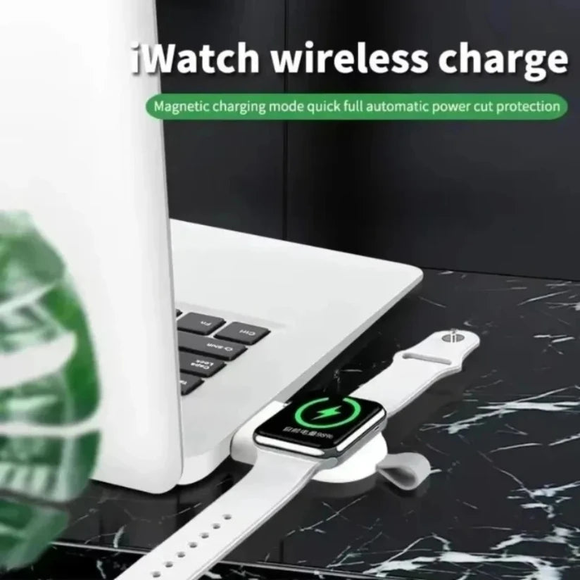 Portable Magnetic Wireless Charging Dock for Apple Watch Series Ultra/10/9/8/7/6/5/4/3/2/SE – Travel-Friendly Charger Stand
