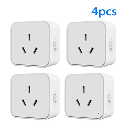 Tuya Zigbee AU Smart Plug with Power Monitoring – Remote Control via Smart Life App, Compatible with Alexa