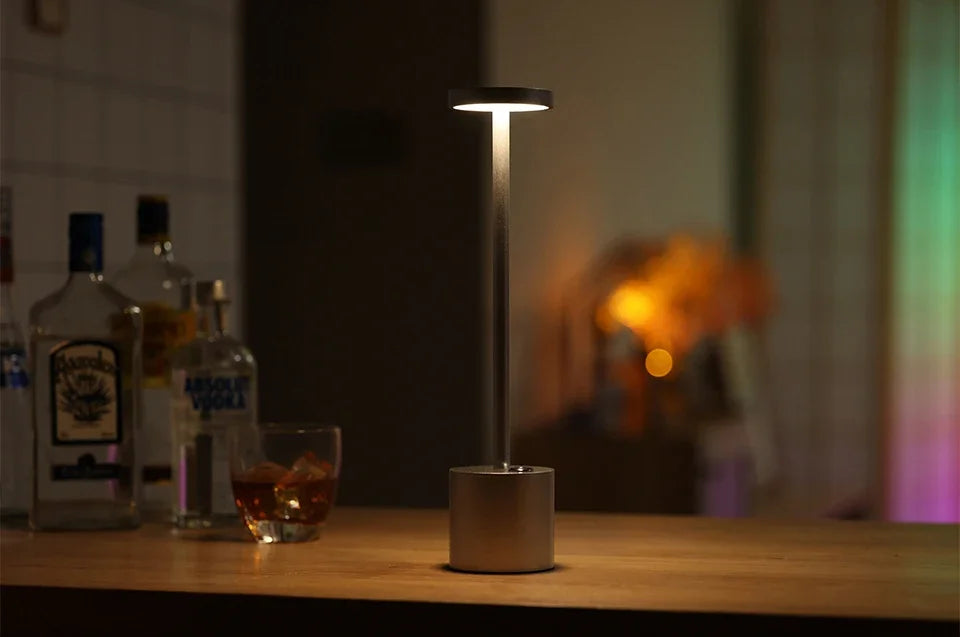 Rechargeable LED Night Light Table Lamp – Portable USB Desk Lamp for Bedroom, Restaurant, Hotel, Bar, and Living Room Decor &nbsp;