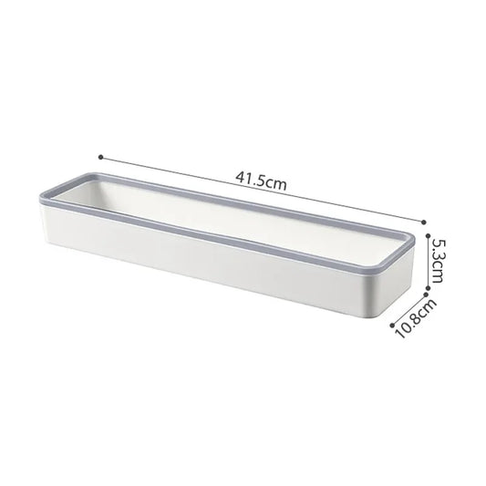 1pc Wall-Mounted Bathroom Storage Cabinet – No-Drill White Organizer Shelf for Above Toilet Use