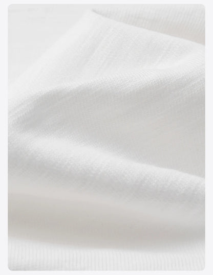 SIMWOOD 2025 Summer Oversized Heavyweight 300gsm Slub Cotton T-Shirt for Men with Letter Embroidery