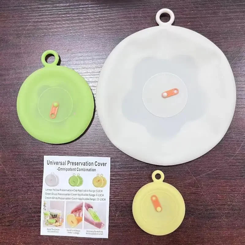 Reusable Silicone Stretch Lids – Flexible Food Covers for Bowls, Cups, Cans, and Containers &nbsp;