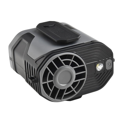 Portable Waist Clip Fan with Adjustable Speeds & LED Light – Hands-Free Cooling for Outdoor Activities