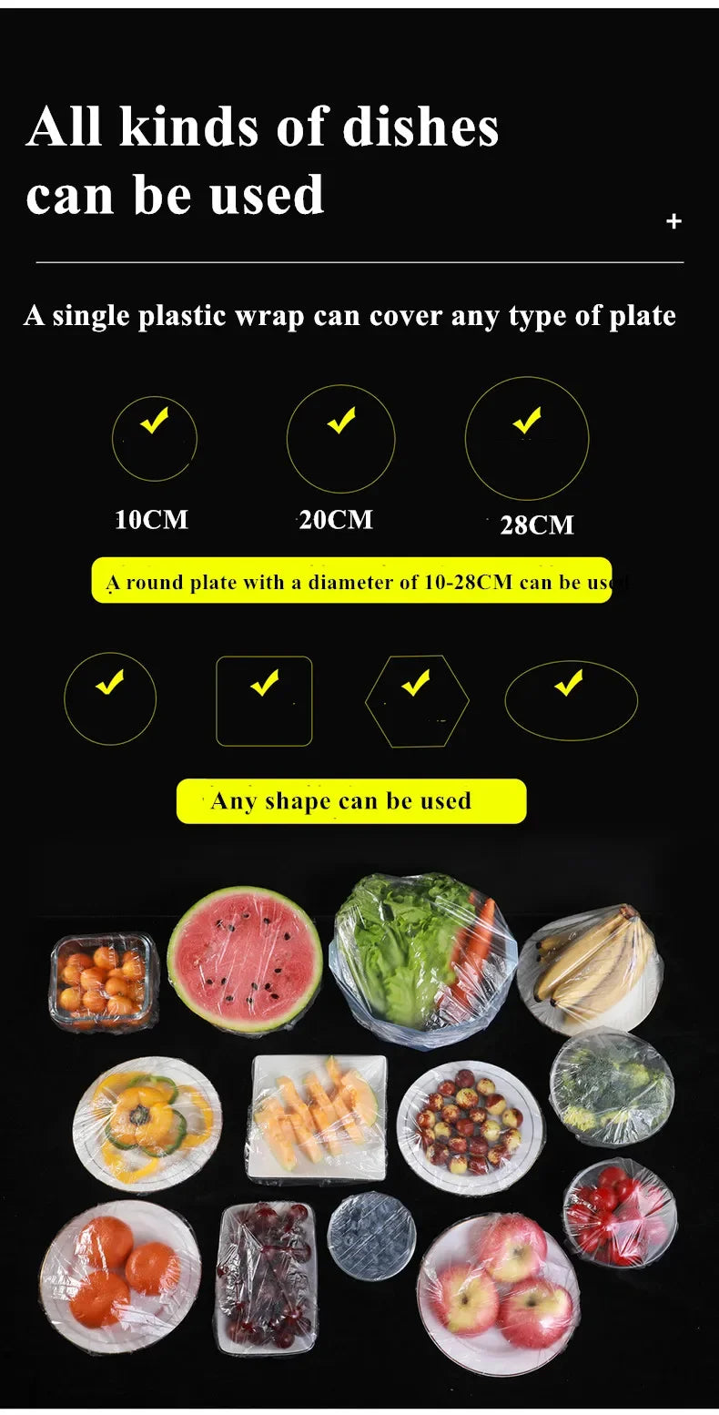 Reusable Elastic Food Bowl Covers – BPA-Free Plastic Wrap Alternative for Plates, Bowls, Leftovers, Fruits &amp; Vegetables