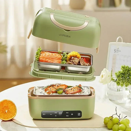 Portable Electric Lunch Box with Plug-in Heating and Heat Retention – Ideal for Office Workers' Hot Meals