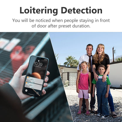 IMOU Video Doorbell 2S with Chime, Rechargeable 5000mAh Battery, Human Motion Detection, Two-Way Audio, Waterproof, Fully Wireless