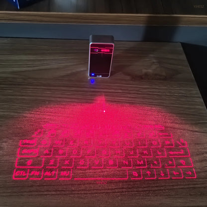 Portable Bluetooth Virtual Laser Keyboard with Mouse Function – Wireless Projection Keyboard for Phones, Tablets, Laptops & PCs