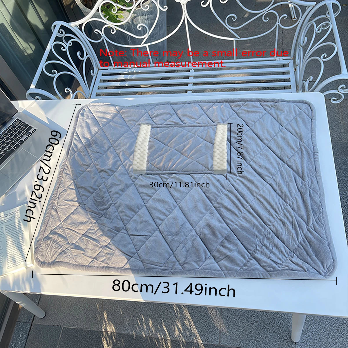 Single Battery-Powered USB Heated Blanket, Washable and Rechargeable Electric Throw for Family Use