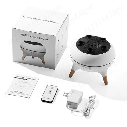 Color-Changing Jellyfish-Themed Air Humidifier & Aromatherapy Diffuser with LED Night Light – Ideal for Home, Bedroom, or Office