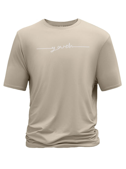 Men’s Summer Casual Crew Neck T-shirt with Unique Geometric Graphic Print — Short Sleeve Outdoor Top