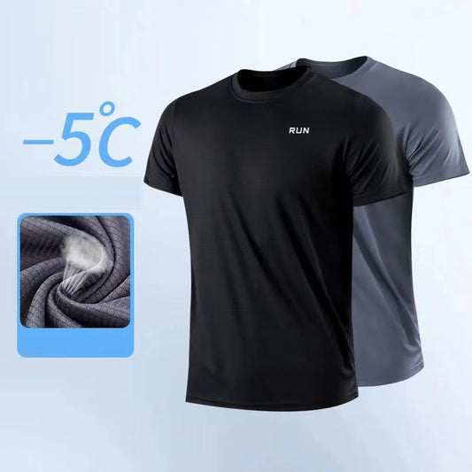 Lightweight Men's Moisture-Wicking Athletic T-Shirt – Quick Dry Short Sleeve Sportswear for Gym, Running & Training