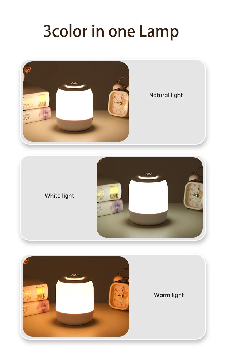 Portable USB LED Touch Sensor Night Lamp – Table and Bedside Lamp for Bedroom, Kids, and Gifts &nbsp;