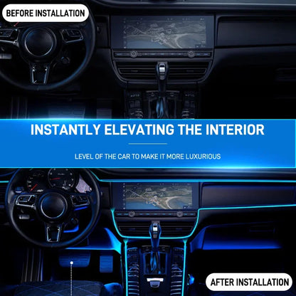 1M/3M/5M Flexible EL Neon Strip Light for Car Interior Decoration USB-Powered Ambient and Party LED Lighting for DIY Auto Styling &nbsp;