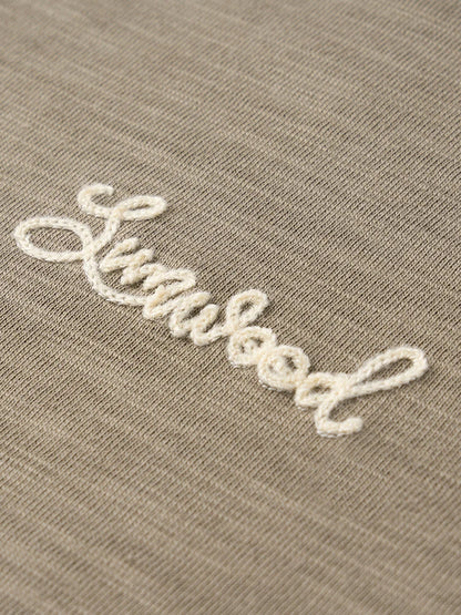 SIMWOOD 2025 Summer Oversized Heavyweight 300gsm Slub Cotton T-Shirt for Men with Letter Embroidery