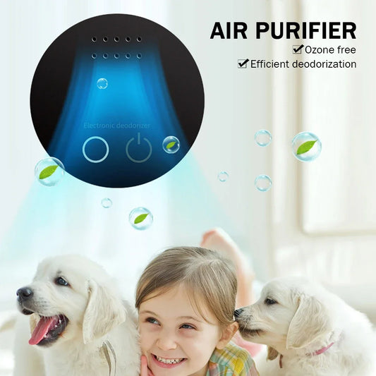 Compact Battery-Powered Air Purifier Multipurpose Air Cleaner Effective Odor Eliminator and Freshener for Car and Bedroom