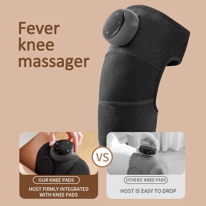 Rechargeable Electric Shoulder Massager with Heating & Vibration – Thermal Therapy Belt for Knee & Arthritis Pain Relief