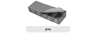 Foldable Underbed Storage Organizer with Large Adjustable Compartments for Clothes, Shoes, Blankets, and Toys