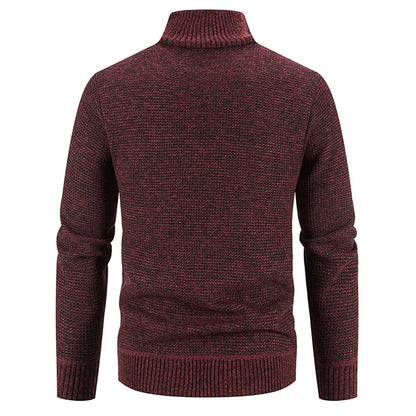 Men's Knit Baseball Jacket – Autumn Winter Casual Business Pullover Sweater, Korean Style Windbreaker Jumper