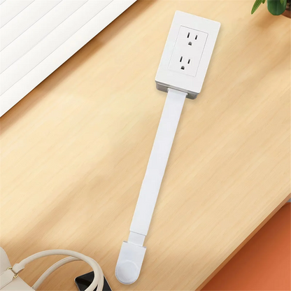 AB51 Extendable Power Socket Outlet – US Plug Electrical Extension for Home and Desk, No USB