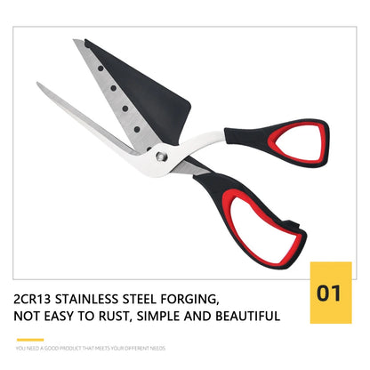 Professional Detachable Pizza Scissors with Sharp Stainless Steel Blade – Labor-Saving Cutter and Spatula Slicer Tool