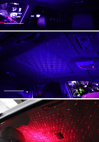USB LED Starry Sky Projector Light – Car Interior Ambient Light, Spot Lamp, Decorative Atmosphere Lighting