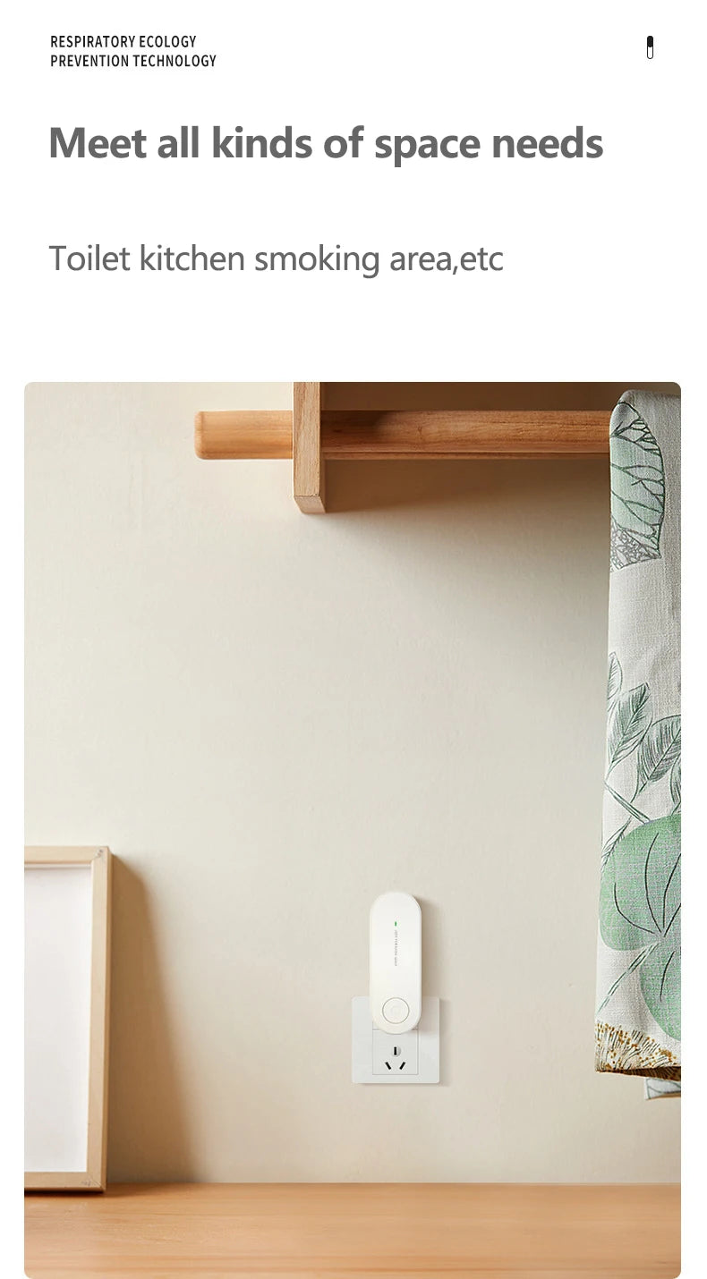 Portable Anion Air Purifier – Ionizer &amp; Deodorizer for Smoke, Dust, Pets, and Odors – Ideal for Toilets, Bedrooms &amp; More