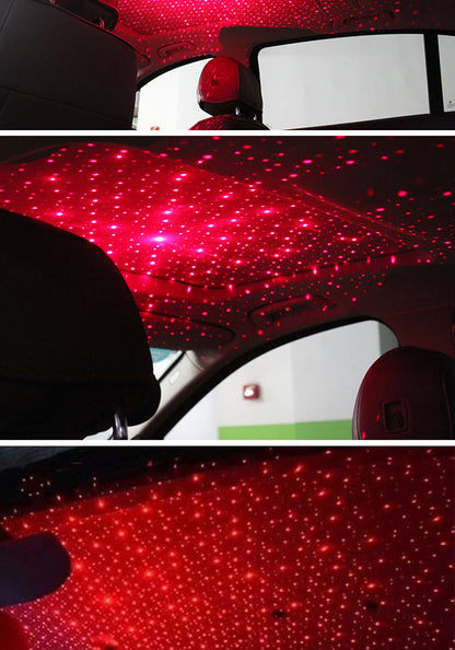 USB LED Starry Sky Projector Light – Car Interior Ambient Light, Spot Lamp, Decorative Atmosphere Lighting