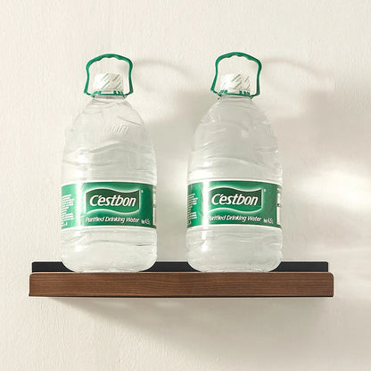 No-Drill Wall-Mounted Solid Wood Corner Bathroom Shelf — Shower Storage Rack and Toilet Shampoo Holder