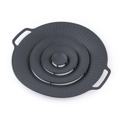 30cm Silicone Anti-Spill Pot Lid – Reusable Splash-Proof Cover for Microwave, Gas Cooktops & Kitchen Use