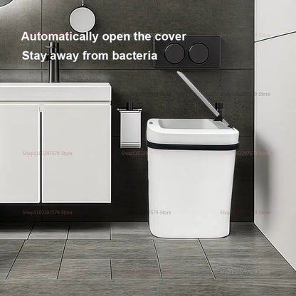 13L Smart Automatic Trash Can – Waterproof Touchless Sensor Waste Bin for Kitchen, Bathroom, Bedroom &amp; Living Room