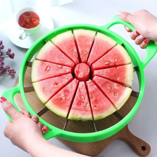 1 or 2 Pcs Stainless Steel Watermelon Slicer – Heavy-Duty Fruit Cutter for Hami Melon & Large Fruits