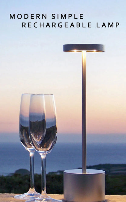 Rechargeable LED Night Light Table Lamp – Portable USB Desk Lamp for Bedroom, Restaurant, Hotel, Bar, and Living Room Decor &nbsp;