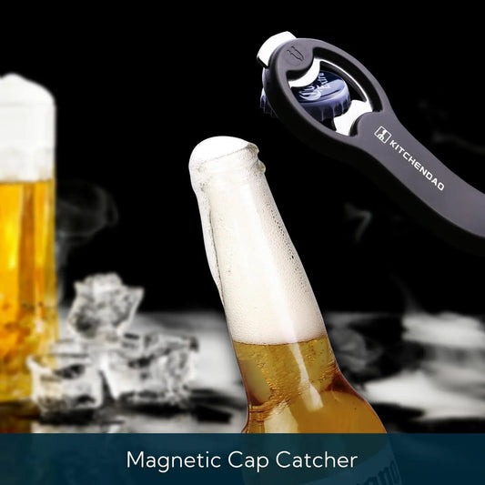 2-in-1 Magnetic Beer and Can Opener – Portable Bottle Cap & Can Opening Tool for Kitchen and Bar Use
