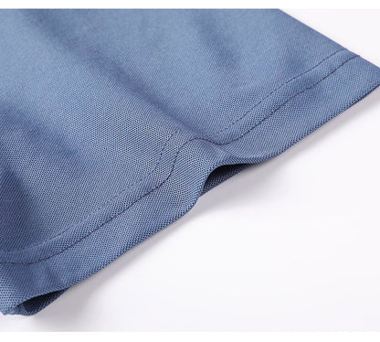 Luxury Summer Men’s Polo Shirt – Premium Plain Design with 4.7% Mulberry Silk, Short Sleeve, Lightweight Casual Fashion Top
