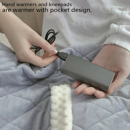 Single Battery-Powered USB Heated Blanket, Washable and Rechargeable Electric Throw for Family Use