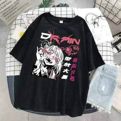 Women's Gothic Harajuku Loose T-Shirt – Aesthetic Dark Grunge Y2K Streetwear Top