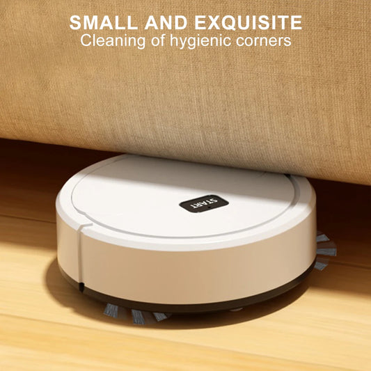 Fully automatic robot vacuum cleaner that sweeps, vacuums, and mops floors. Compact and smart 3-in-1 cleaner designed for home use, perfect for effortless cleaning.