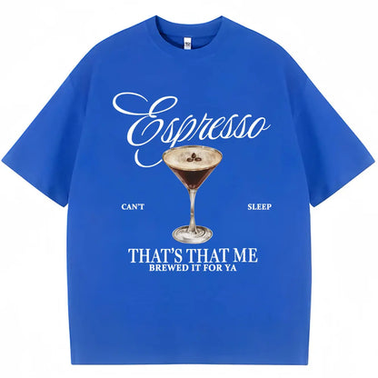 Sabrina Carpenter Espresso Martini Graphic Tee – Unisex Casual Loose Fit Soft Cotton Aesthetic Streetwear T-Shirt
