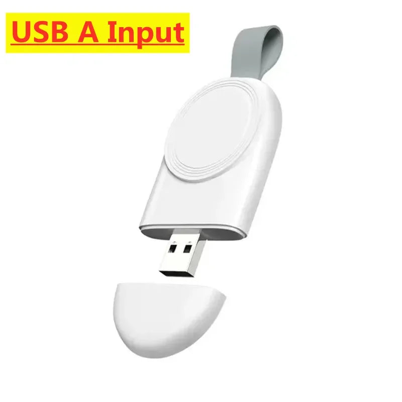 Portable Magnetic Wireless Charging Dock for Apple Watch Series 1 to 10, SE, and Ultra – Travel-Friendly Charging Stand