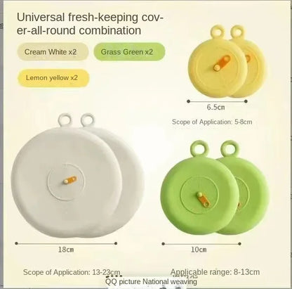 Reusable Silicone Stretch Lids – Flexible Food Covers for Bowls, Cups, Cans, and Containers &nbsp;